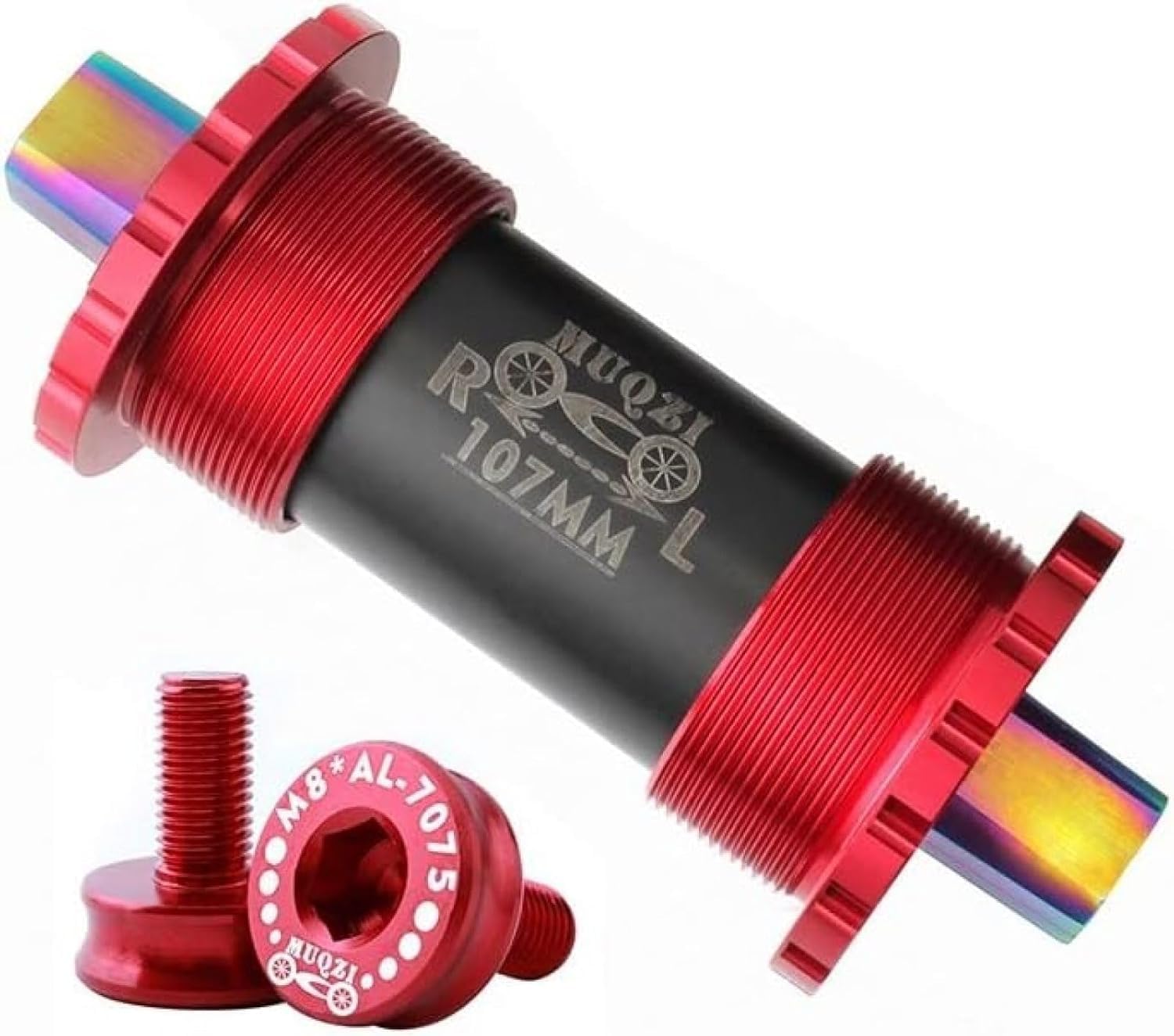 Suport, Suporty Rowerowe Tytanowo-ceramiczny Suport Dolny Mtb Szosowy 103 107 110 113 119 122 Mm Kwadratowa Oś Stożkowa, 107mm Red