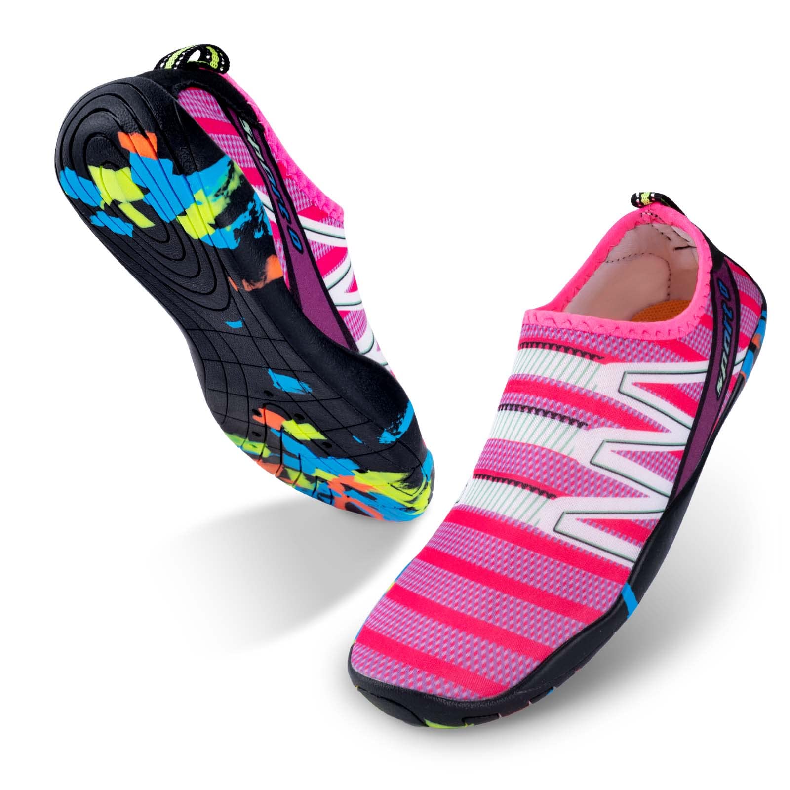 Water Shoes Swim Beach Sea Shoes for Women Men Ladies Swimming Pool Aqua Socks Barefoot Wet Wetsuit,Quick-Dry Lightweight Durable Neoprene Sole for Surf Diving Garden Walk Reef Seaside Sports Pebble