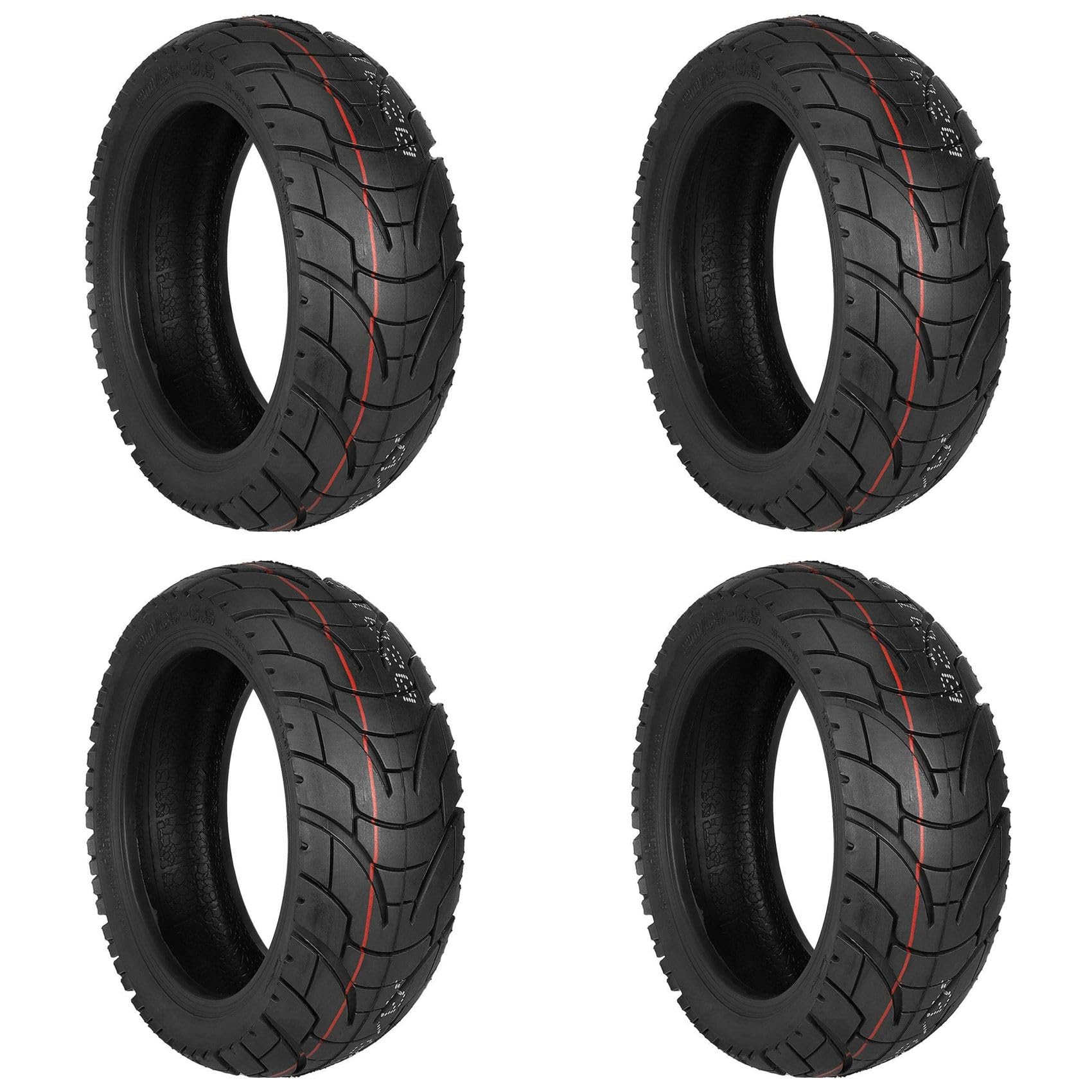 4X Pneumatico Autostradale da 10 Pollici 80/65-6.5 per Scooter Elettrico Zero 10 X 255x80 10x3