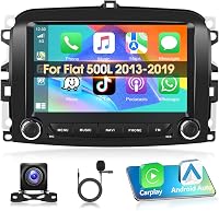Podofo Fiat 500L Autórádió Android 15 Carplay 7" Érintőképernyő GPS Bluetooth 1