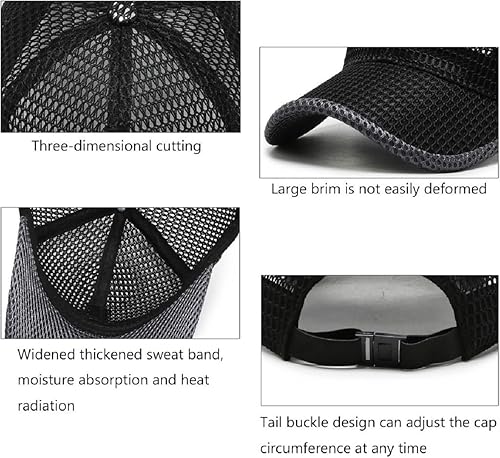 Miniatura 6 de LELEBEAR Kosseco - Gorra Wessiny, gorra transpirable Kosseco, gorra de béisbol ligera casual de verano al aire libre