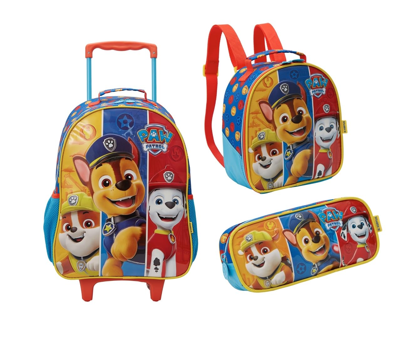 Kit Mochila Carrinho Lancheira Estojo Patrulha Canina 13440 em promoção! Veja a oferta e mais achadinhos de Mochilas escolares 2 Hoje é o melhor dia para comprar Kit Mochila Carrinho Lancheira Estojo Patrulha Canina 13440 com aquele preço maroto! Promoção! Aproveite a oferta! 2