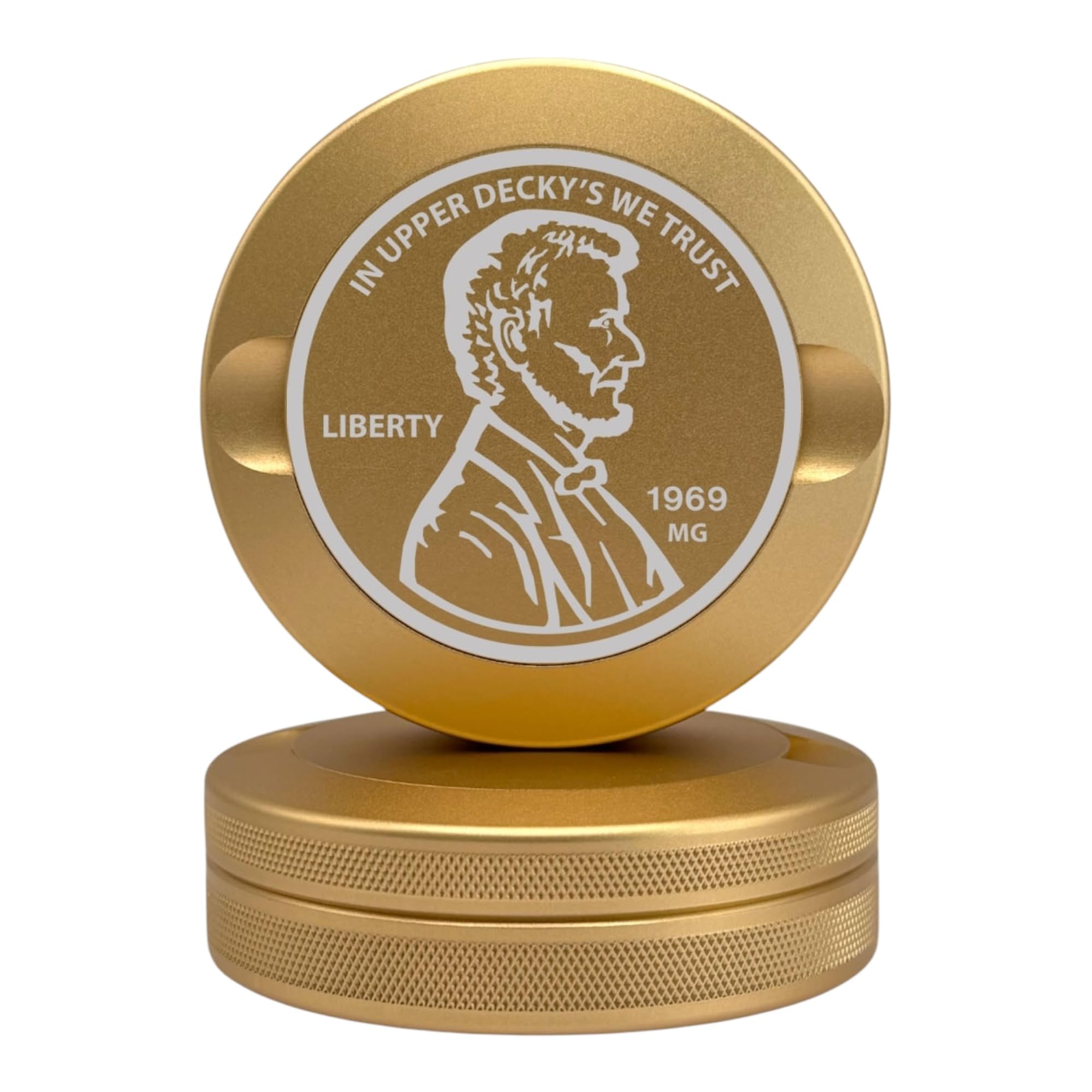 Edition 015: Liberty | Zyn Metal Can | Metal Zyn Container | Pouch Container | Small Storage Tin (Champagne Gold)