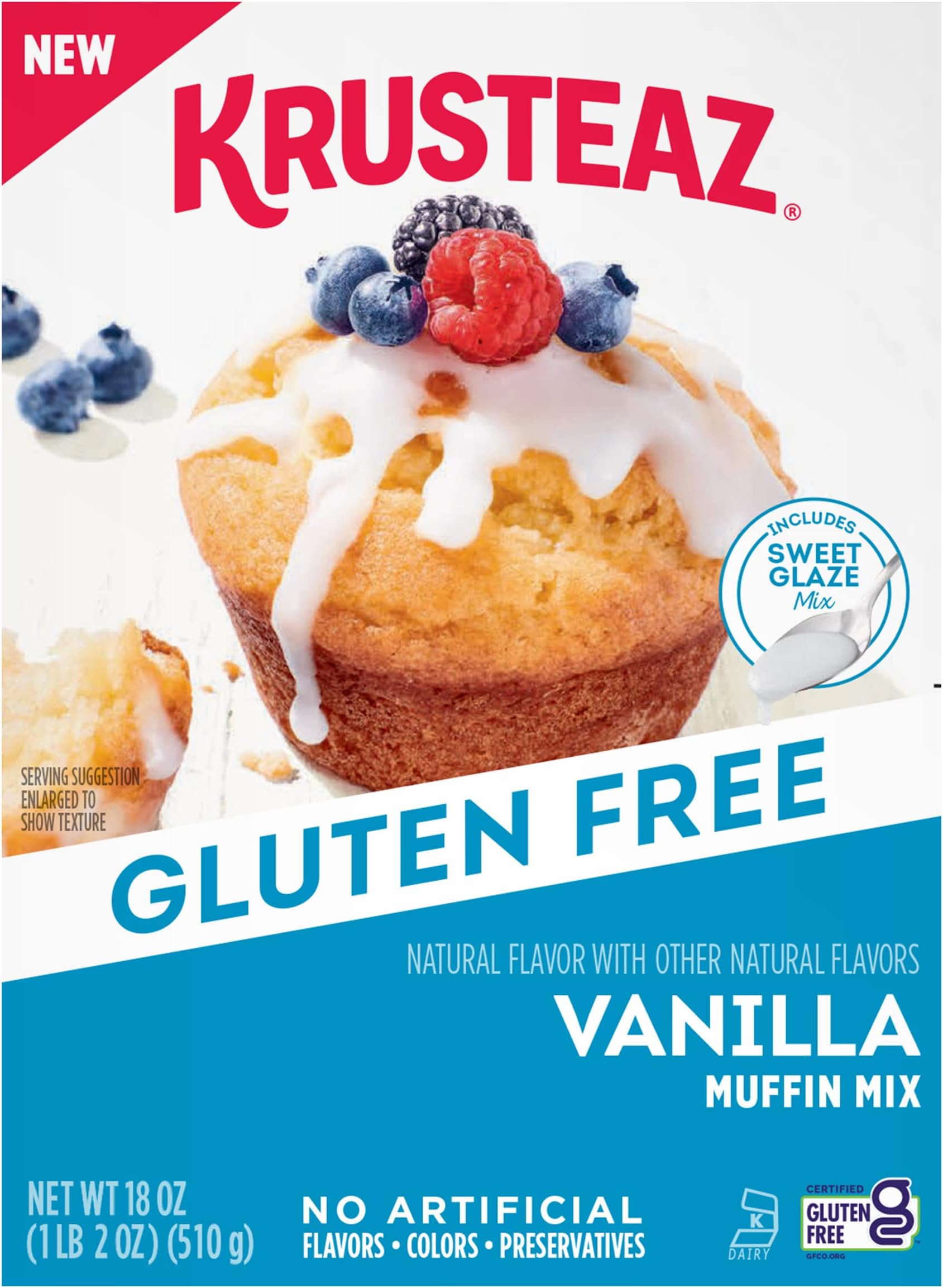 Krusteaz Fudge Brownie Cake Mix, 7 LB Pack of 4 Grocery