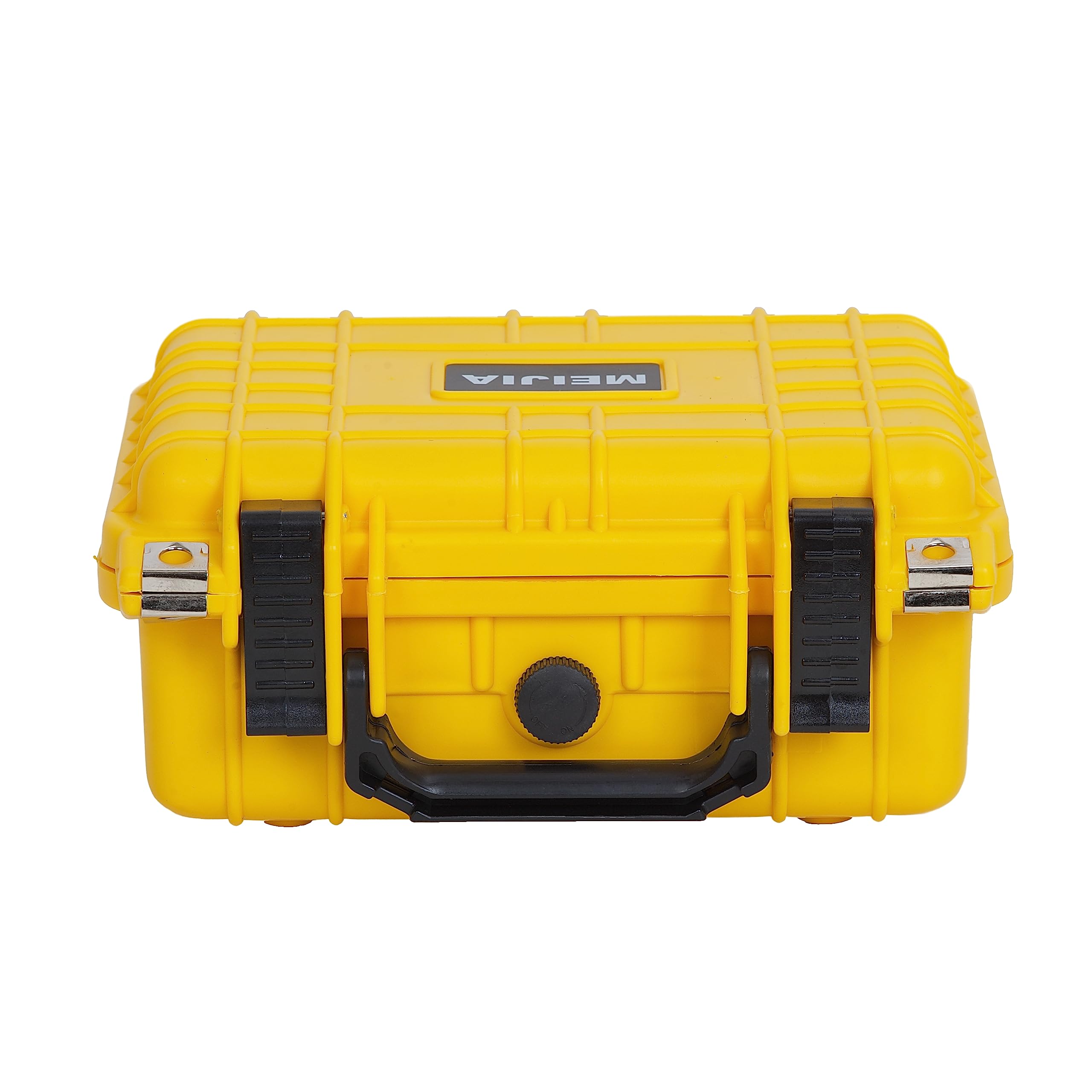 MEIJIA Waterproof Protective Case,Hard Camera Case with Customizable Foam, Fit for Drones Camera, Lens,10.62 x9.68x4.87inches (Yellow) - Image 2