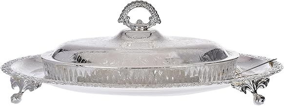 Queen Anne 4 Div Oval HDO/Lid/Oval Tray/Legs/Fork/Spoon 0/6213/FT