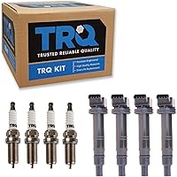 Vista 1 de Kit de Bobina de Encendido y Bujía de TRQ 8 Piezas Bujías de Iridio Compatibles con Toyota Tacoma 2005-2014 4Runner 2010 Tacoma 2015-2021