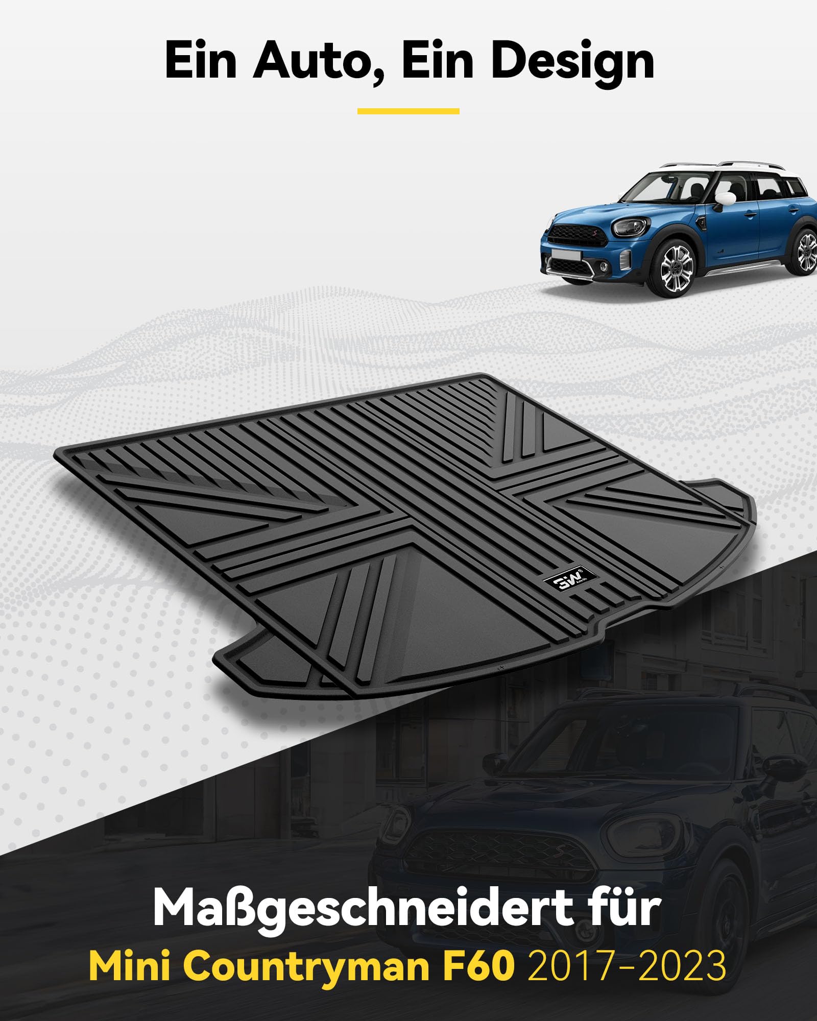 3D Gummi Fußmatten Kompatibel Für SKODA Karoq | Typ NU7 | BJ Ab 2017