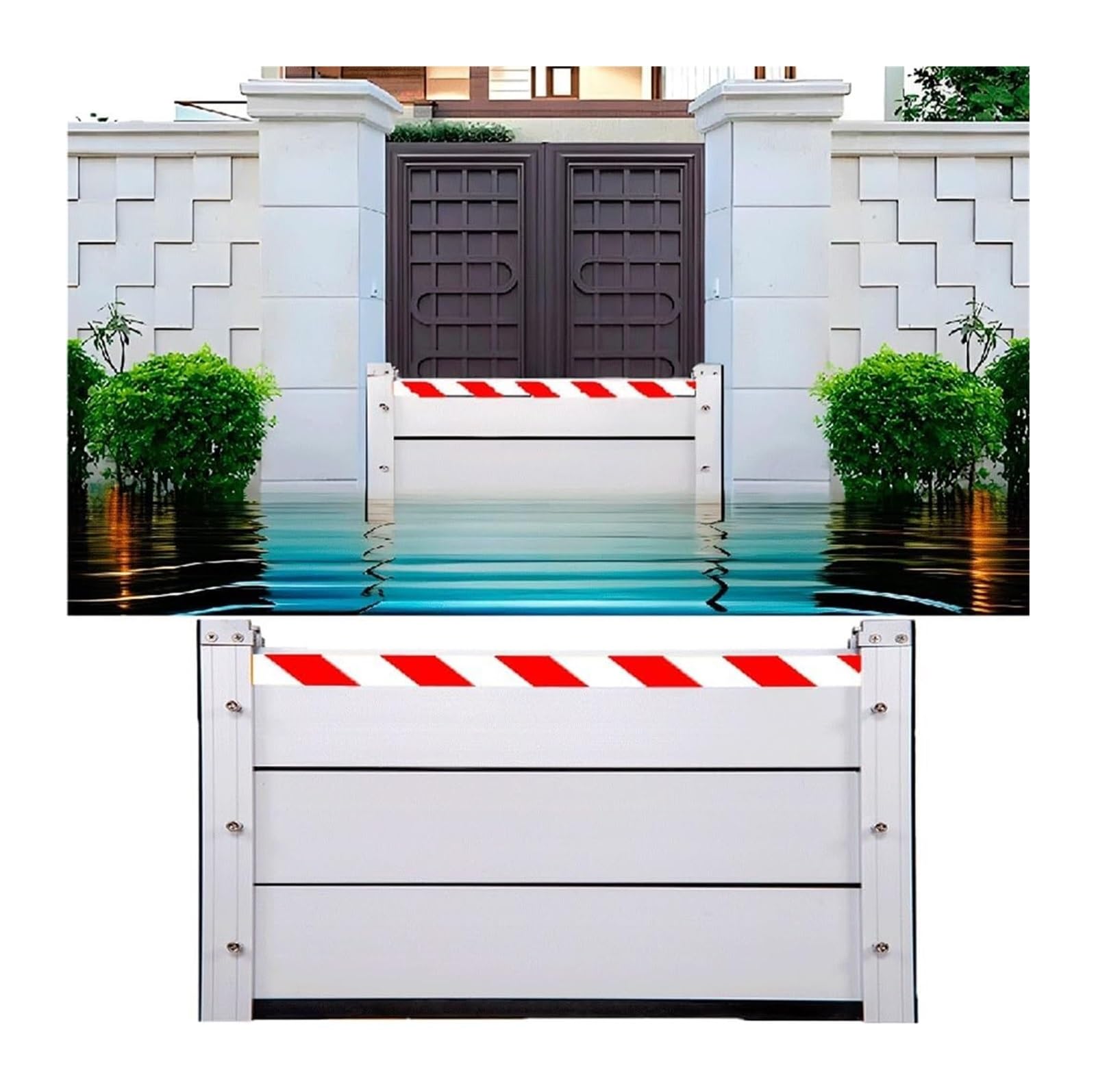 Plaque de retenue d'eau 130 cm pour protéger votre garage
