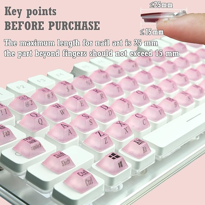80 Piezas Pegatinas para Teclado Silicona Púrpura miniatura 4