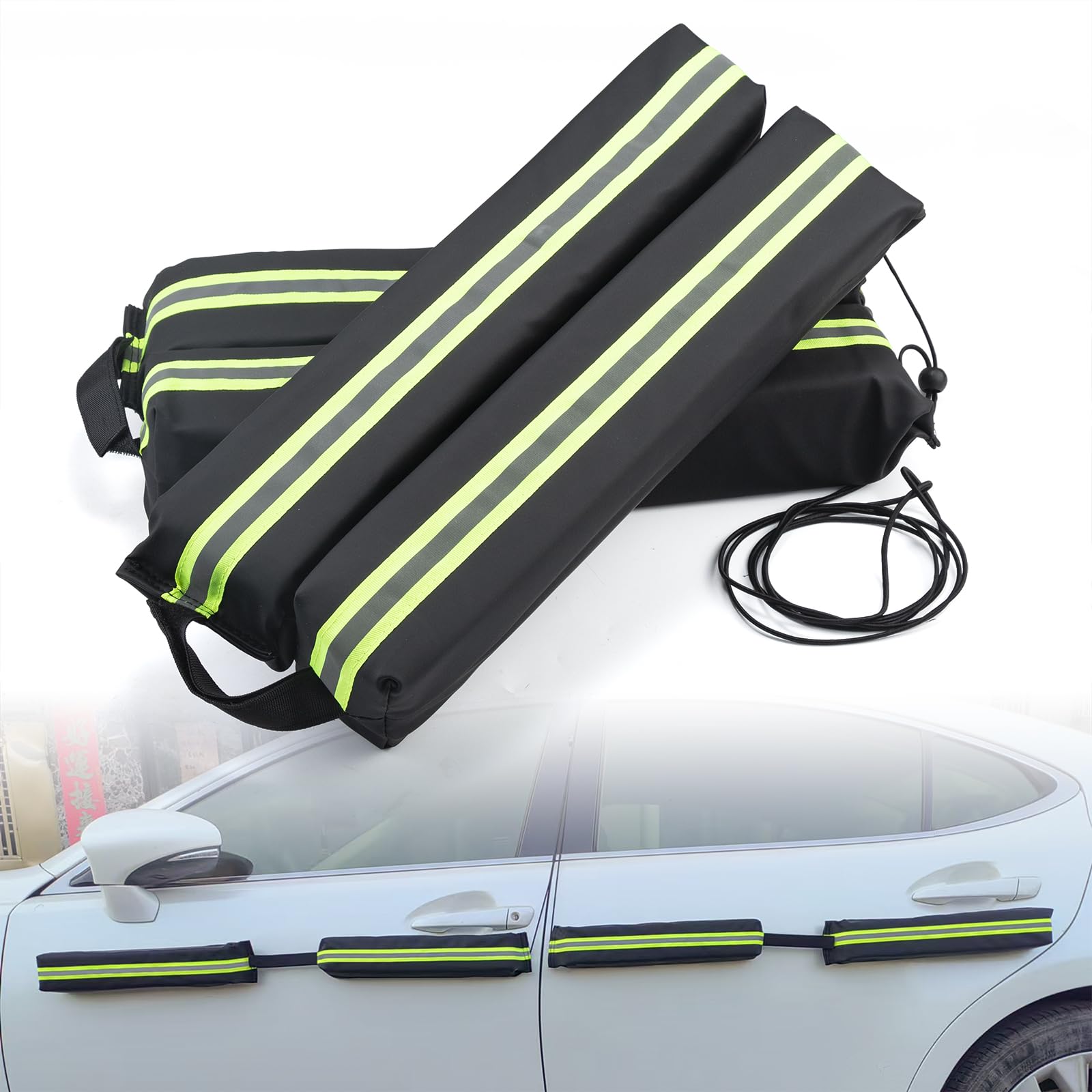 (2025 ???????????????????????????????? Version) Dent Prevent Car Door Dent Protector | Removable Soft Cushion Magnetic Door Guards for Cars | Prevents Dents, Scratches & Dings, Pack of 4