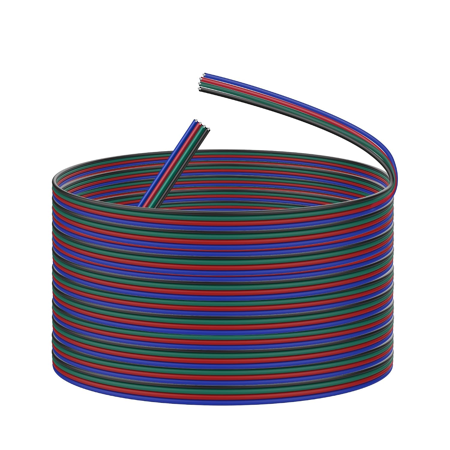 XMSJSIY 4 Pin RGB Led Wire Extension Cable 22AWG 4 Core-16M/52FT