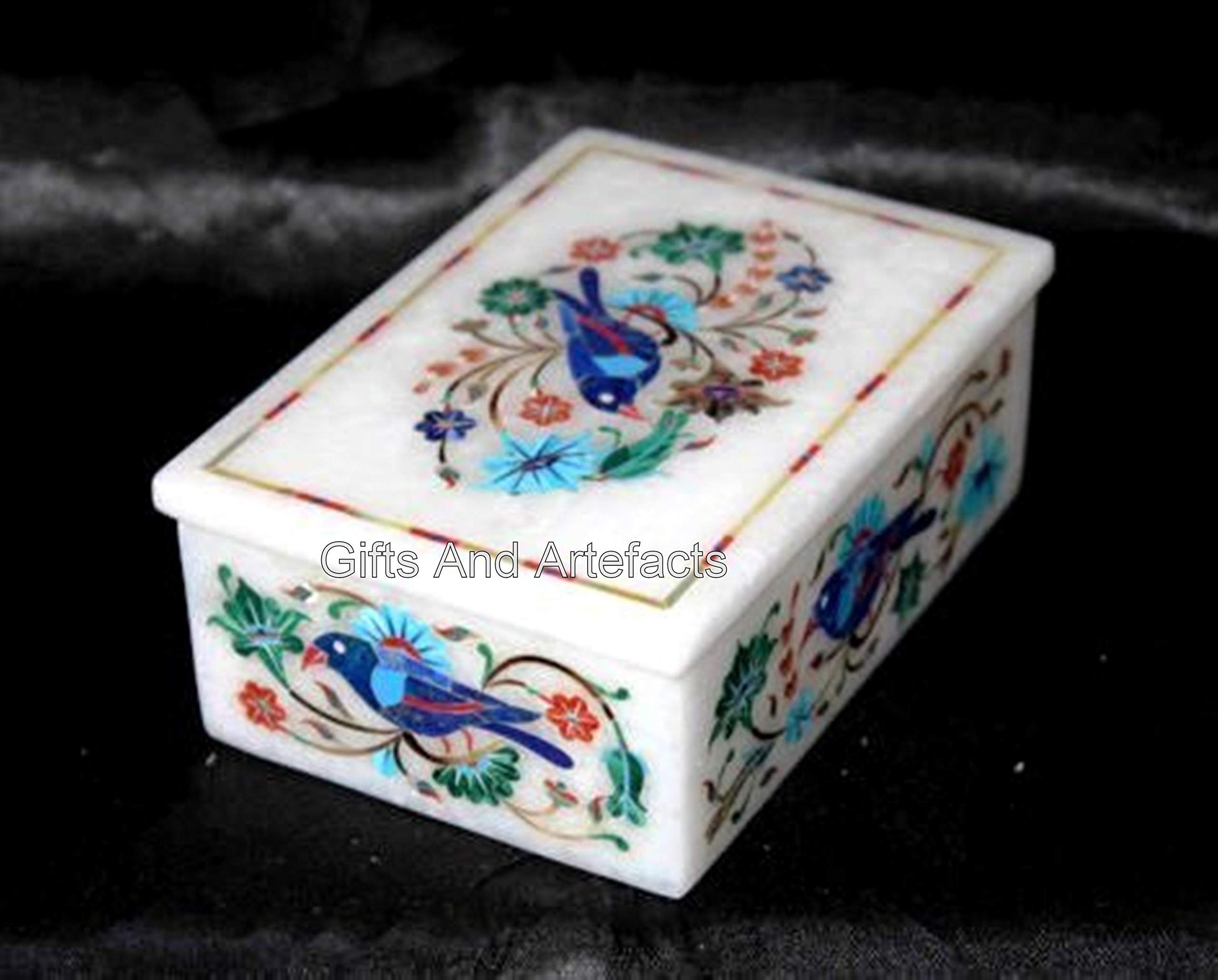 Boîte à bijoux marbre blanc pour une table de chevet chic