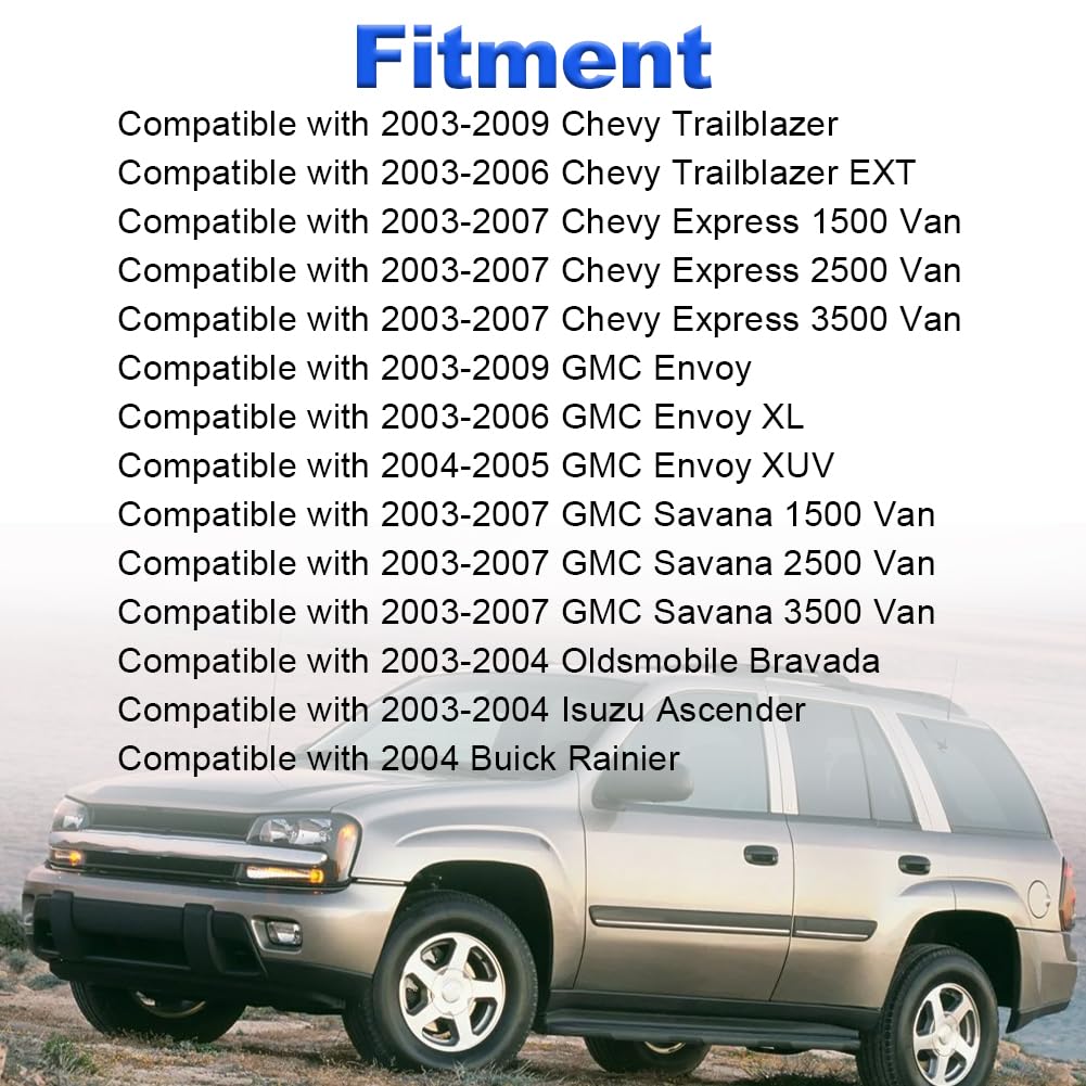 WMPHE Headlight Lamp Dimmer Switch Compatible with Chevy Express GMC Savana 1500 2500 3500 Trailblazer Envoy Buick Rainier Oldsmobile Isuzu 2003-2009 Replacement for 10372953 15067050 25932636
