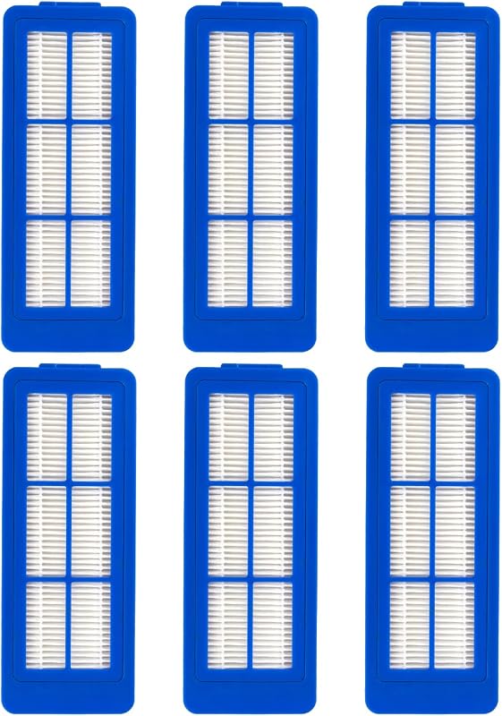 (Paquete de 6) Filtro HEPA de repuesto compatible con Eufy RoboVac 11V Max, 15C Max, 30C Max, G10, G10 Hybrid, G20, G30, G30 Edge, G30 Hybrid, Kit de accesorios de filtros HEPA, Filtro de vacío