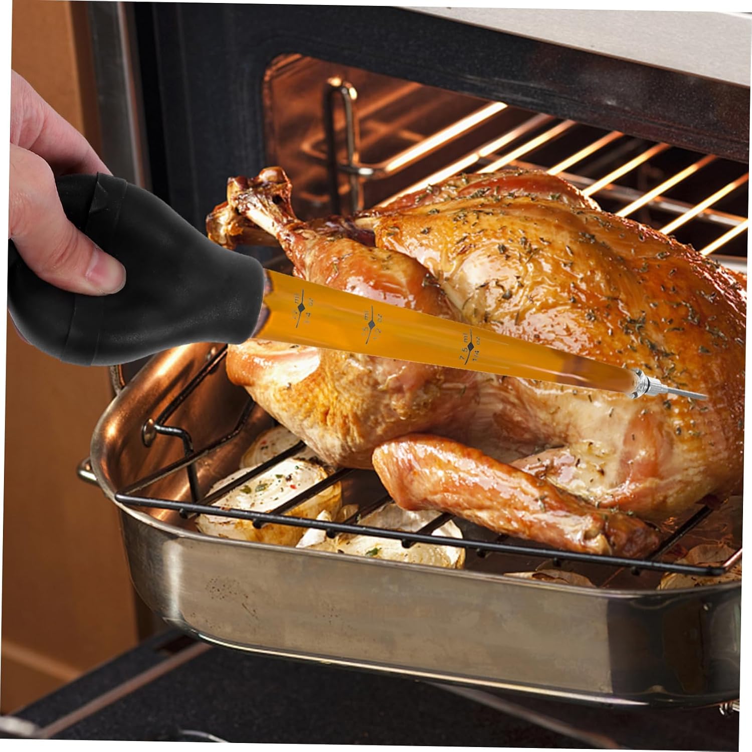 1set Grilled Meat Injector Practical Meat Injector Sauce Seasoning Tube Barbecue Injection Tool Easy Assembly