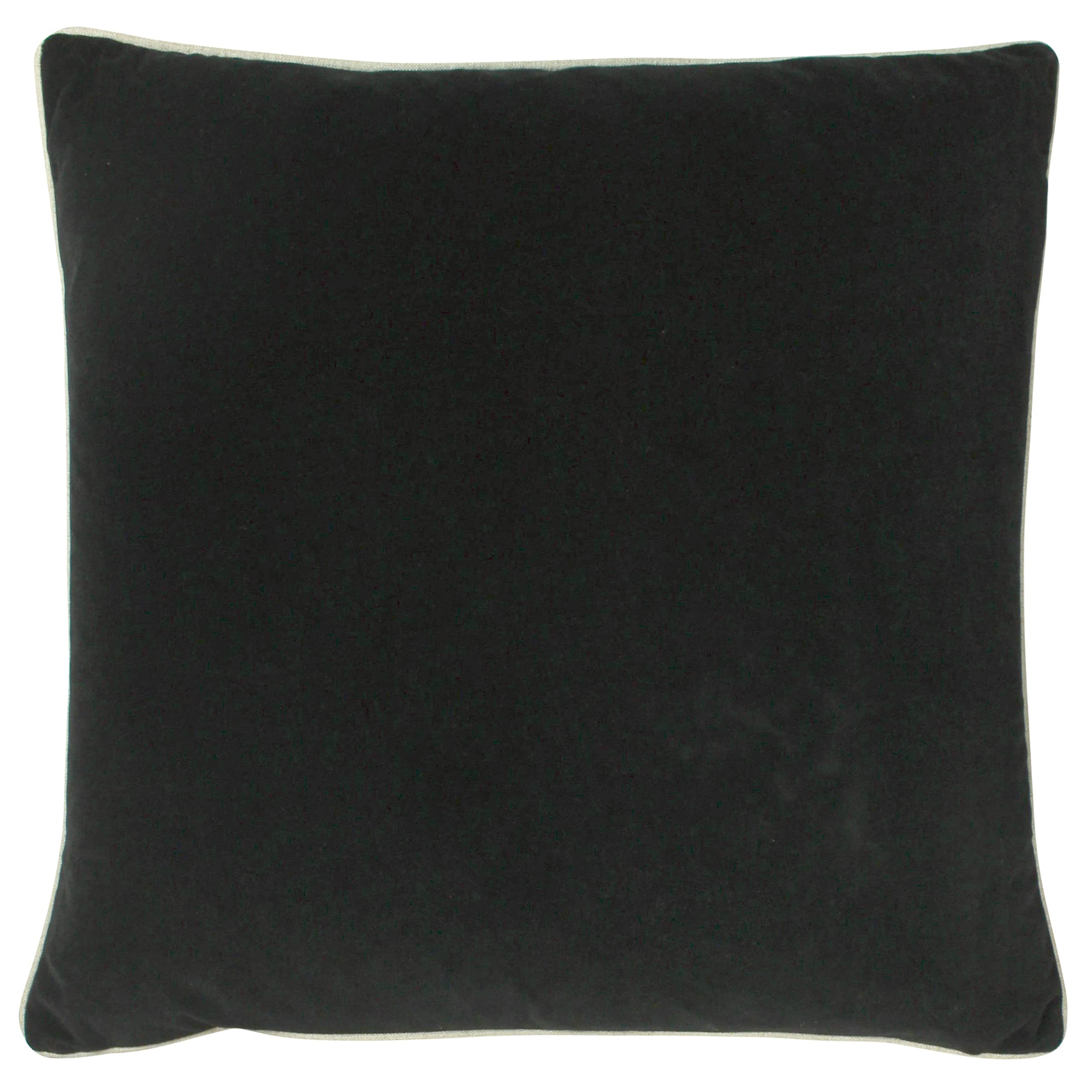 furn. Cohen Polyester Filled Cushion, Black, 50 x 50cm