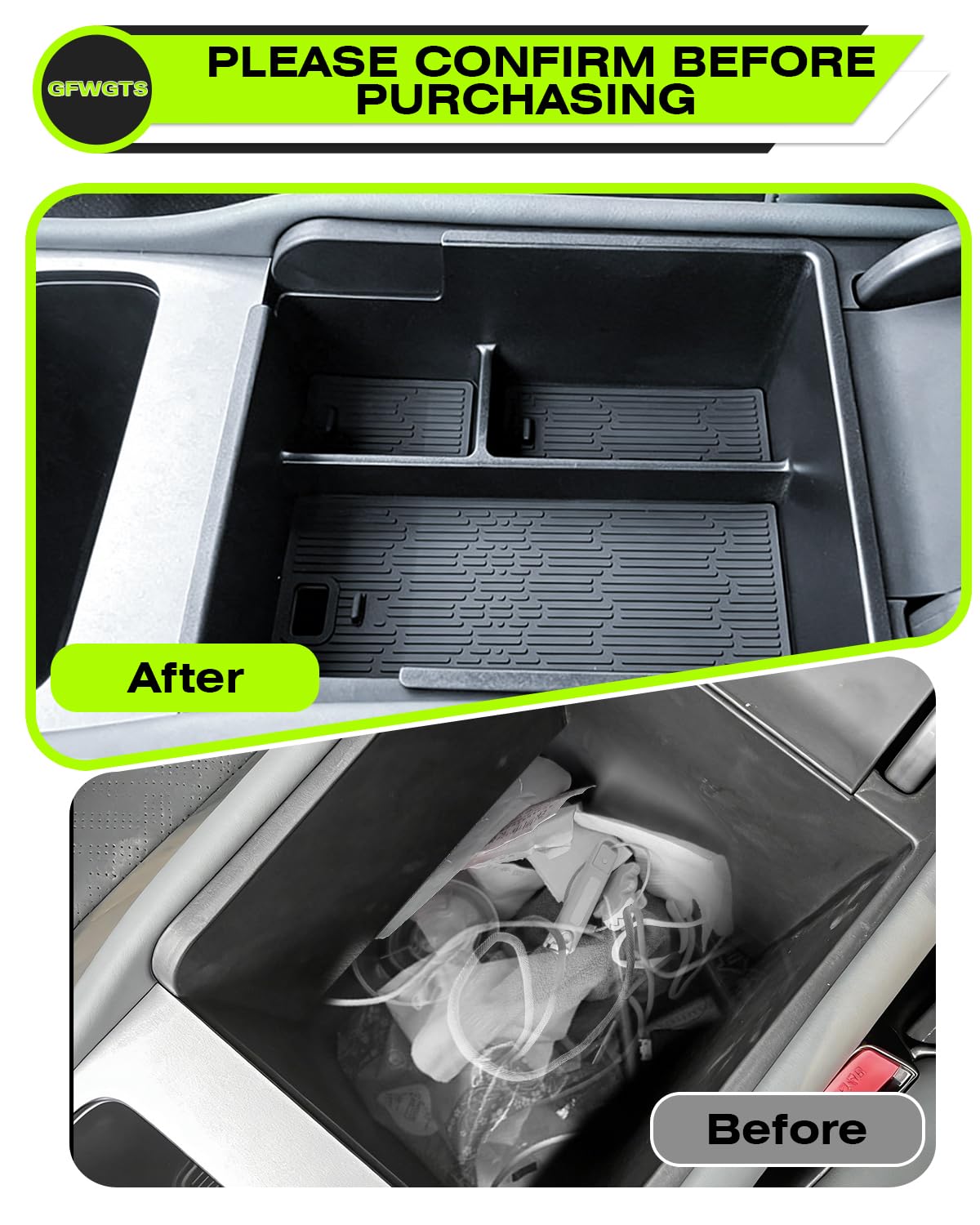 Kompatibel mit BYD Atto 3 EVO 2026 2027 Mittelkonsole Handschuhfach Armlehne Aufbewahrungsbox Center Console Organizer Tray, für BYD Atto 3 EVO Zubehör (NICHT für Atto 3 2025)