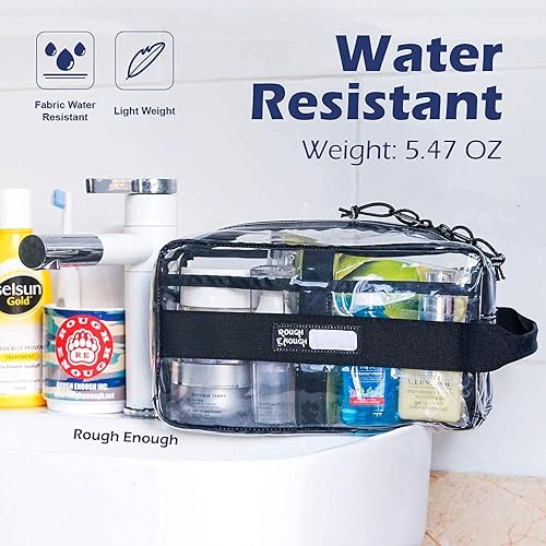 Miniatura 6 de Rough Enough - Bolsas de aseo transparentes para artículos de aseo de viaje, bolsa de maquillaje, bolsas de cosméticos de viaje para mujeres y