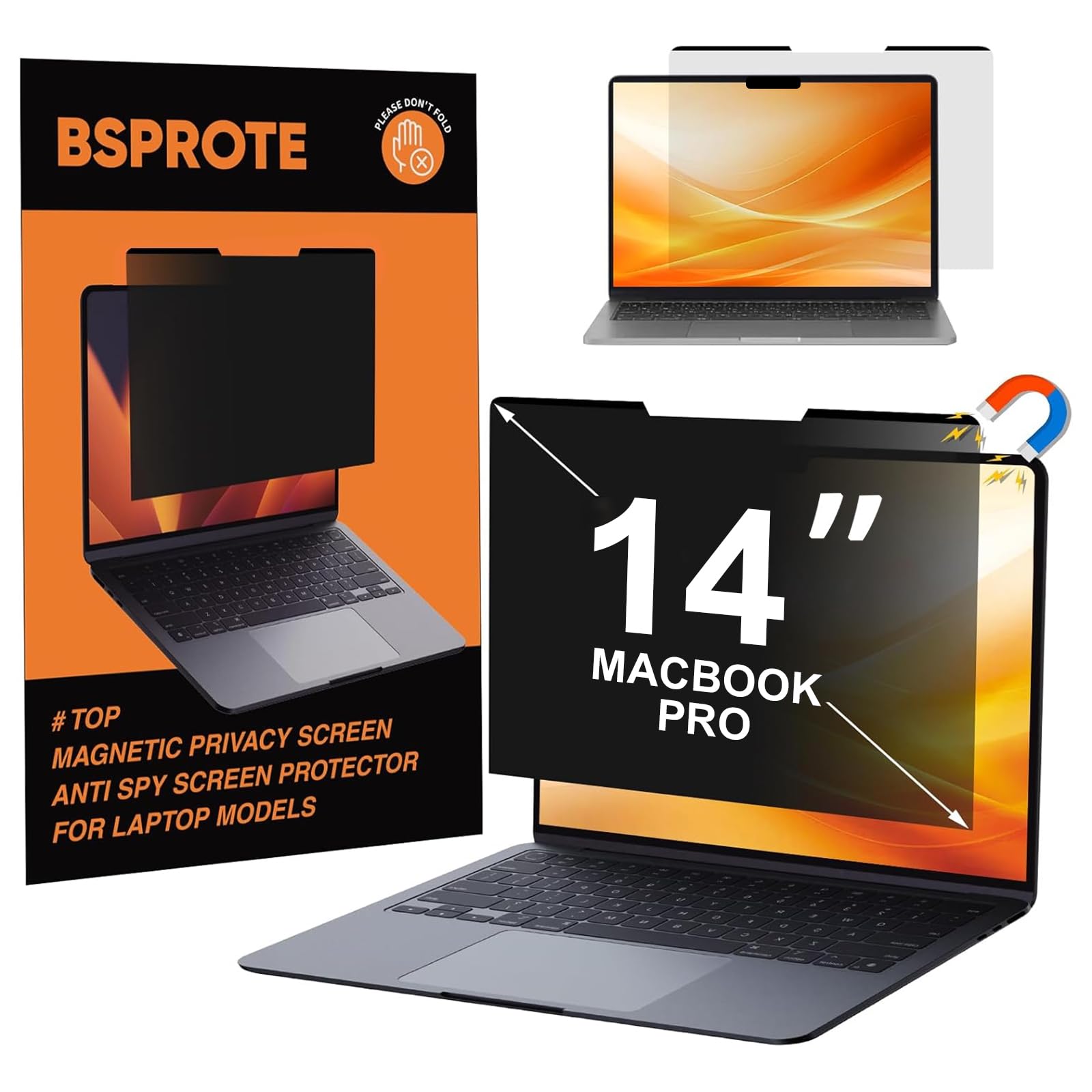 Magnetic Privacy Screen Protector for MacBook Pro 14 Inch
