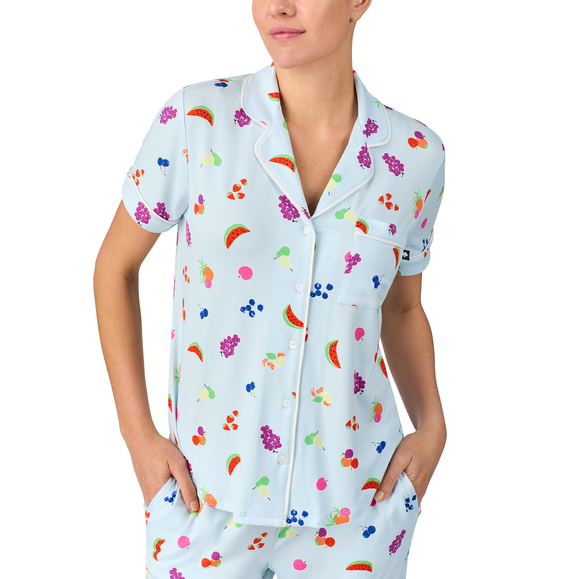 Kate Spade New York Women's Cropped Pant PJ Set Juego de Pijama Mujer (Pack de 2)