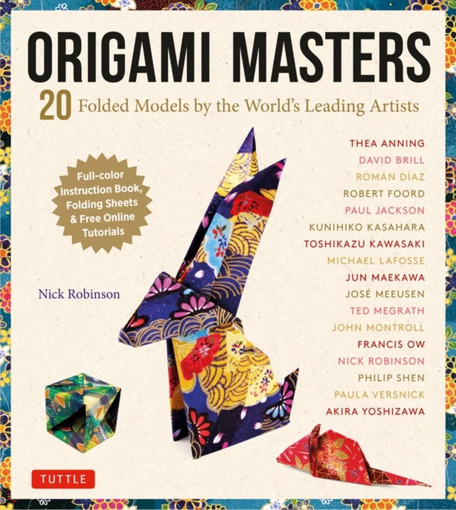 Tuttle Publishing Origami Masters Kit: 20 Folded Models by the World's Leading Artists (Includes Step-By-Step Online Tutorials)
