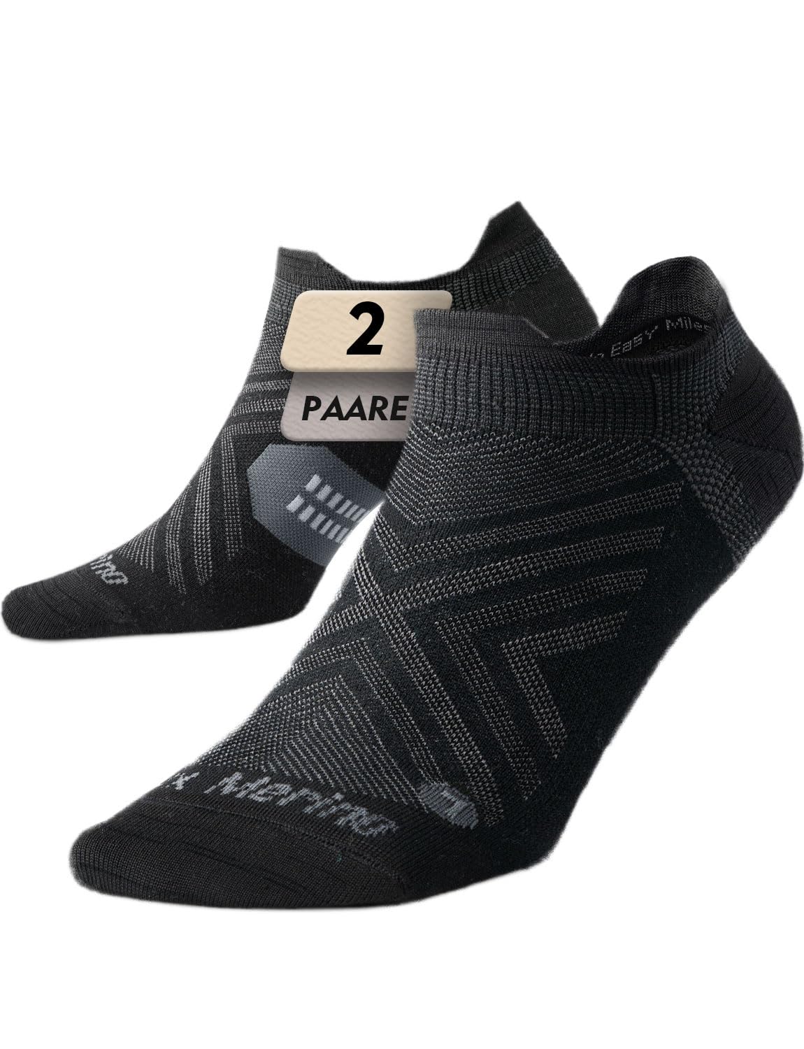 Juclise Merinowolle dünne Kurz Laufsocken Sneaker Kompressionssocken Wandersocken, anti blasen Feuchtigkeitsableitend
