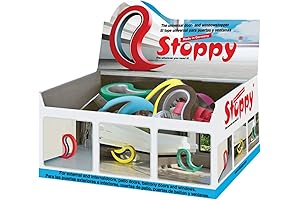 Flux Products Universal Door Stop - Assorted Colors Keep Doors Open, Prevent Slamming