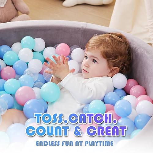 Miniatura 2 de 200 500 1000 bolas de plástico suave para mascotas y perros, coloridas sin ftalatos, sin BPA, pelotas de juego para bebés y niños pequeños