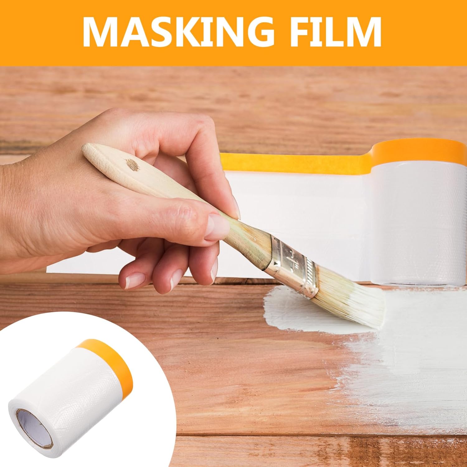 NUOBESTY 1 Roll Masking Film for Cars Body Painting Protection 20 Meter