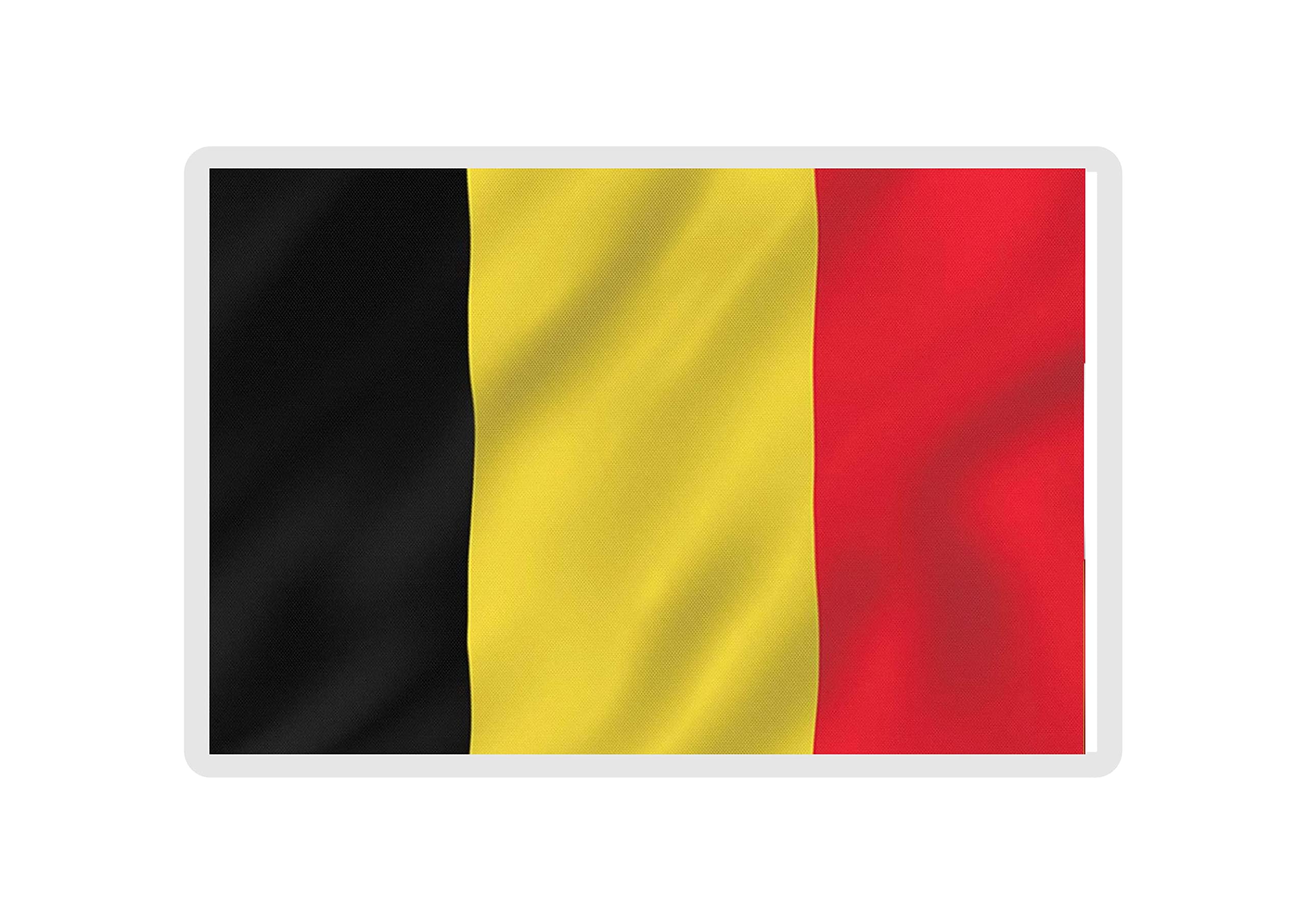 Decalarama Belgium Flag Fridge Magnet Gift - Cute Belgian Novelty Birthday Present
