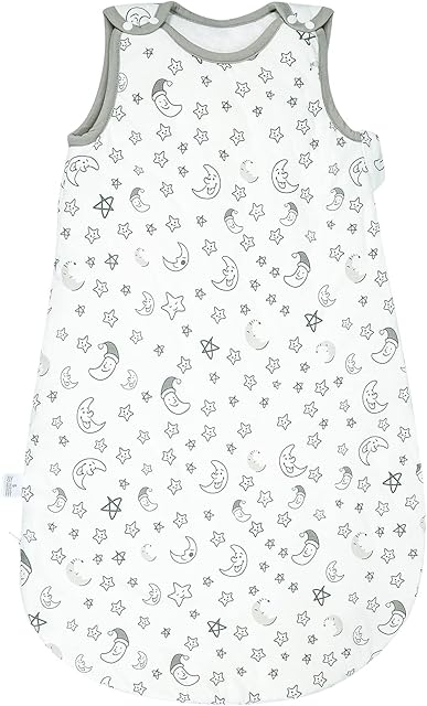 Luchild Baby Sleeping Bag 3.5 TOG Winter Baby Wearable Blanket Soft and Breathable Organic Cotton Swaddles Suitable for Baby Boys and Girls 0-12 Months-M