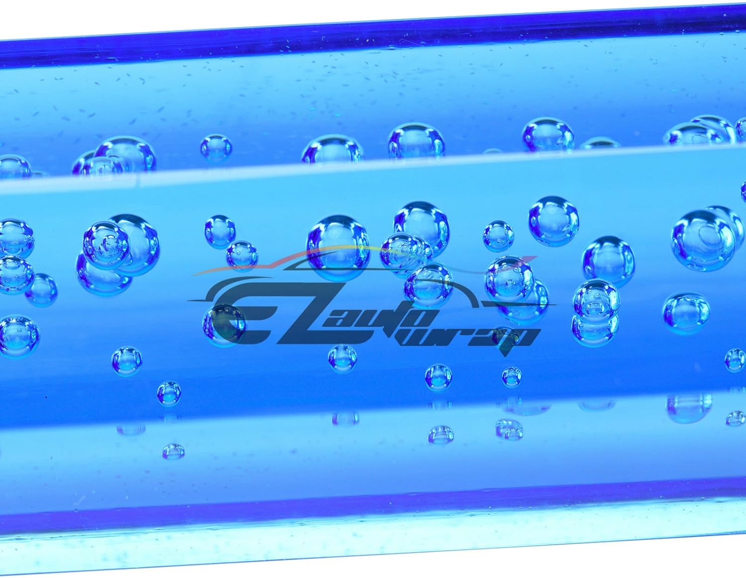 EZAUTO WRAP Shift Knob Stick Crystal Transparent Bubble Purple Blue Throw Gear Shifter 20cm