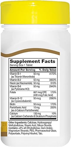 Miniatura 3 de 21st Century B-50 Complex Comprimidos de liberación prolongada, 60 unidades (paquete de 2)