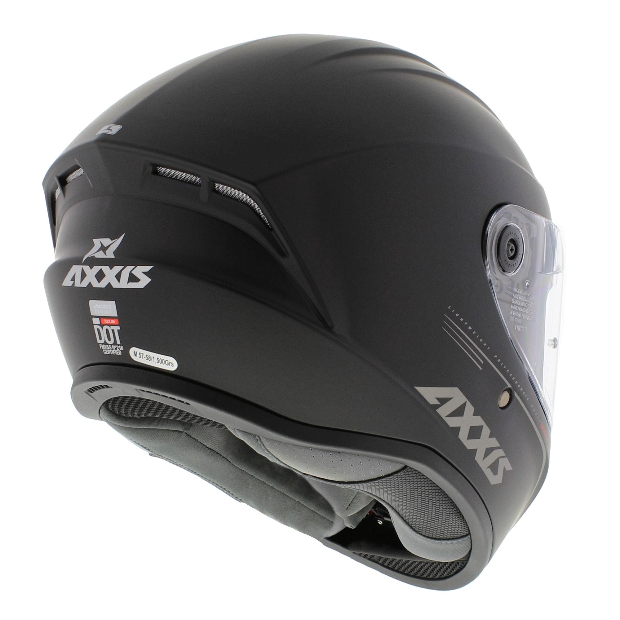 Axxis Dragon S Integral Casco sólido Mate Negro (M)