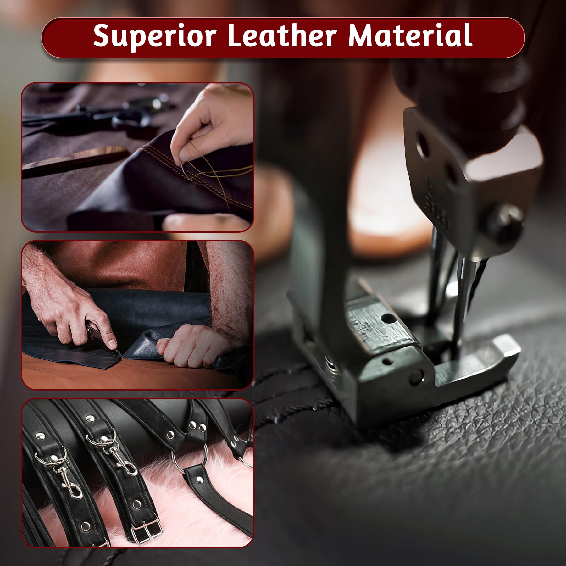 Bondage Neck to Wrist Restraints Sex Toys, BDSM Couple Handcuffs Collar Adjustable with Nipple Clamps Ball Gag Sex Whip, Sex Bondage Set Adult Toys for Couples