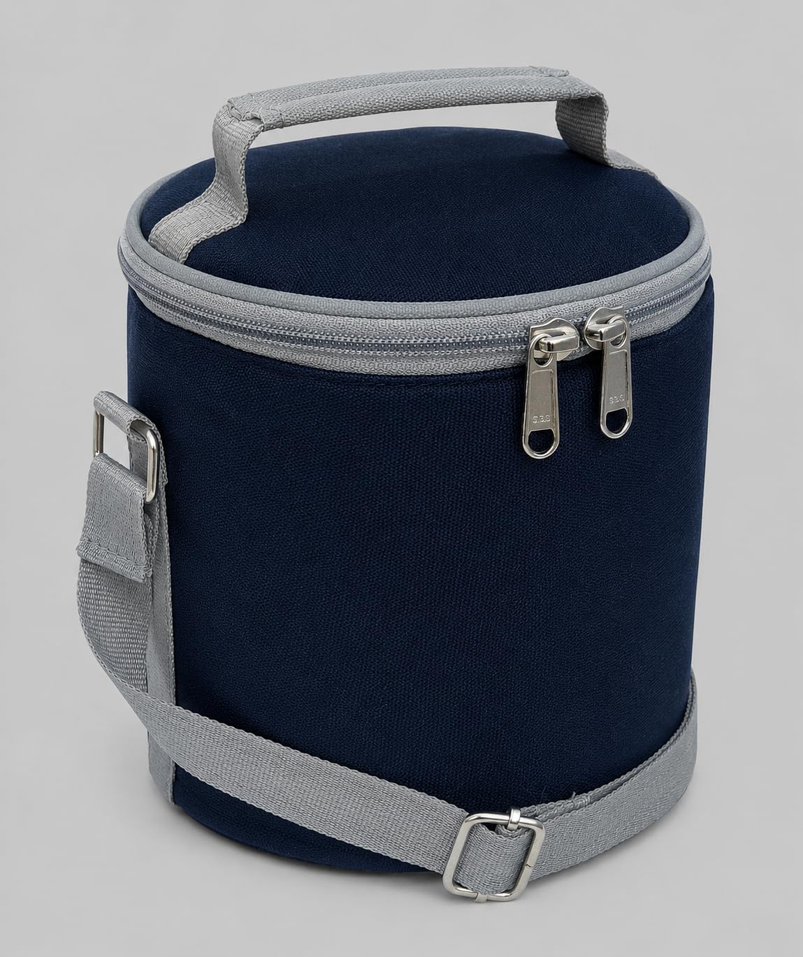 Black Insulated Lunch/Tiffin Cover Bag, Polyester, Water Resistant, Classic Style, for Office, School and Travelling, 1 Litre (Without Containers, Size-6.5 X 6 X 6)-image-38