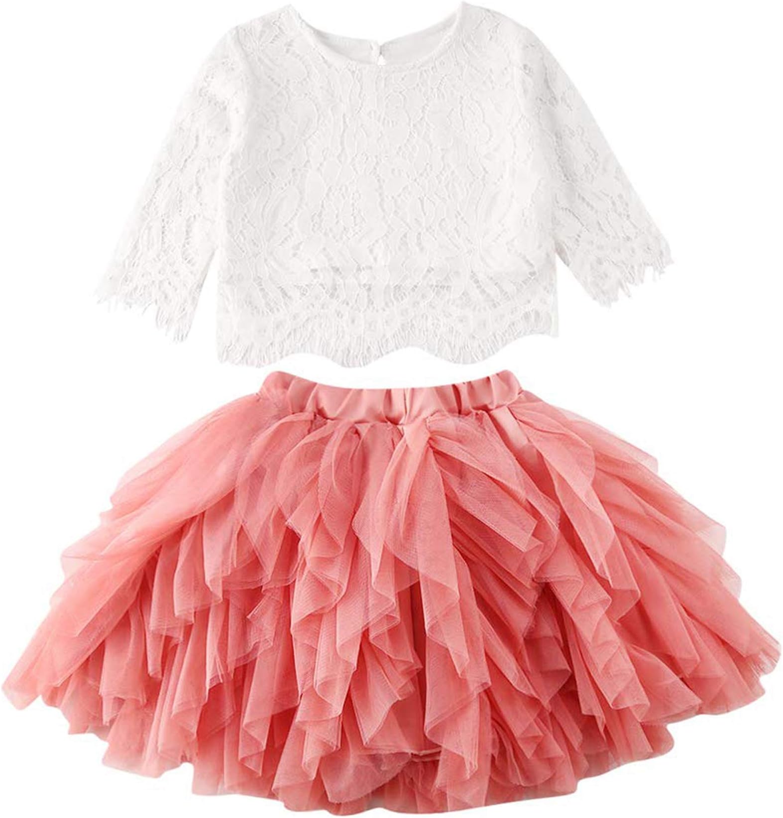 Toddler Baby Girl Party Dresses Kids Long Sleeve Pumpkin Striped Animal Tulle Tutu Dress Skirts Headband Outfit