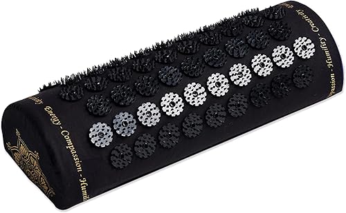 Vista 16 de ShaktiMat Almohada clásica de acupresión para relajación, nivel 1 negro, 2,370 picos característicos que masajean los músculos, ayudan a dormir