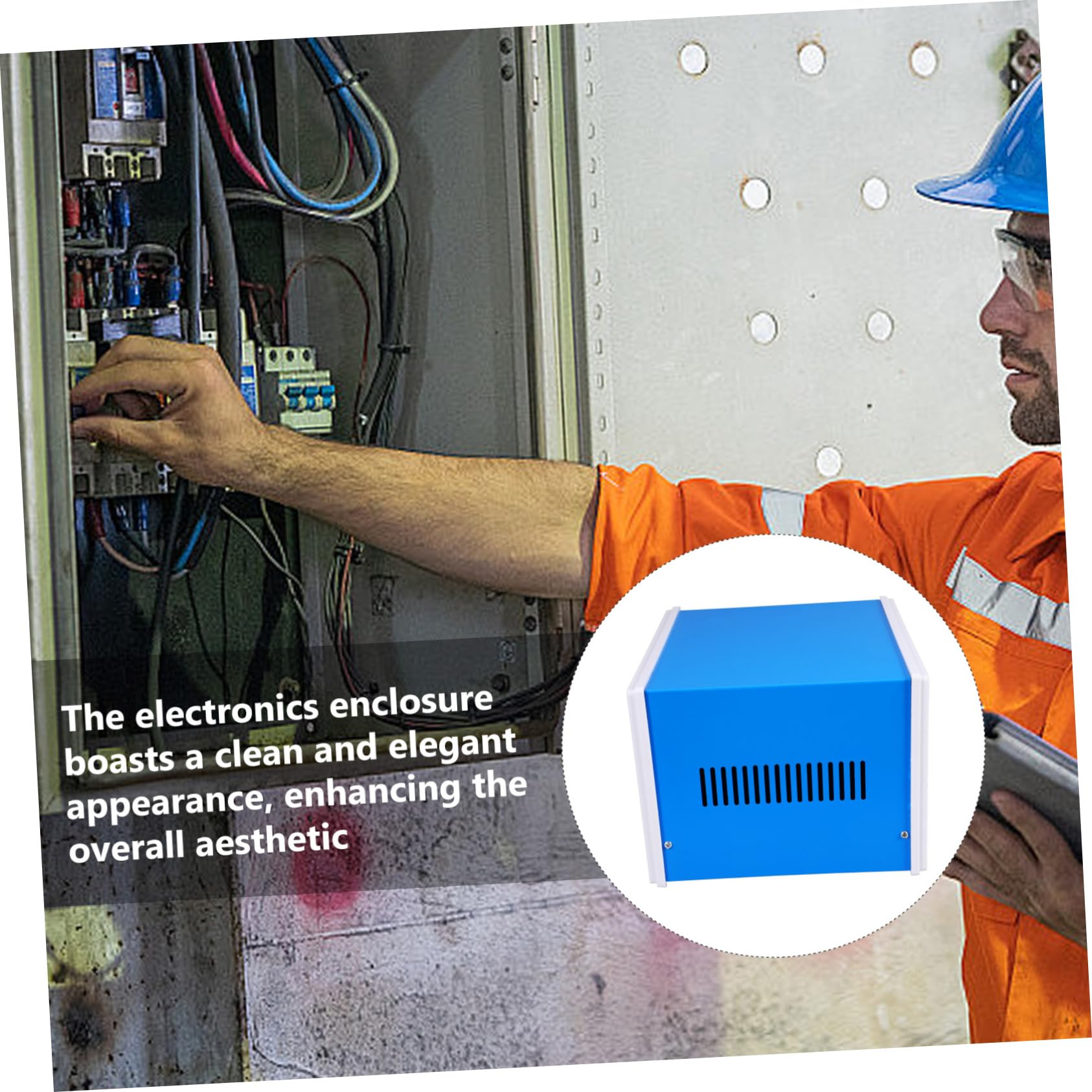 Artibetter Metall Anschlusskasten Elektronikgehäuse aus Stahlblech Verteilerkasten Projektbox Selbstgemacht Elektronikgehäuse 140x210x180mm für Elektroinstallationen