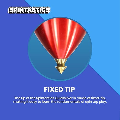 Miniatura 7 de Quicksilver Hybrid Spin Top - Punta fija (azul plateado y azul)