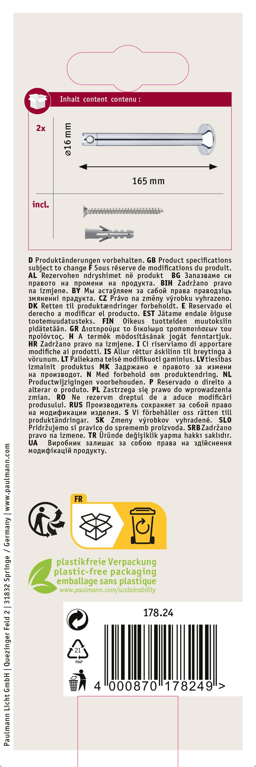 Accessorio Illuminazione Paulmann 178.24 | Componente Per Sistemi Luci Paulmann - Foto 8