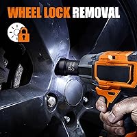 Vista 7 de Kit de extracción de bloqueo de rueda GIREORAN, juego de 6 piezas de removedor de tuerca de rueda con accionamiento de 1/2 pulgada, juego de llaves