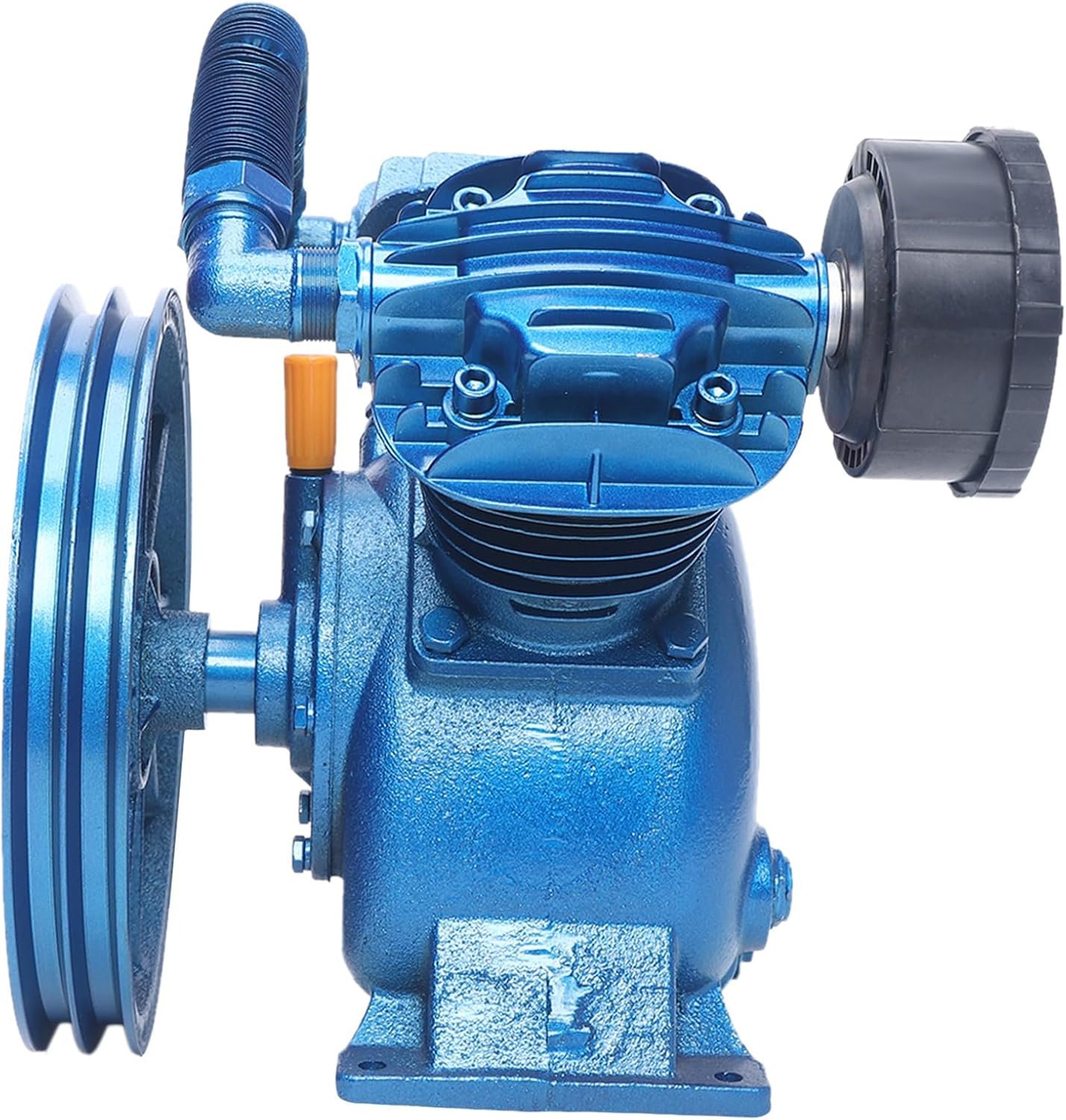 21CFM 5.5HP 175 PSI Air Compressor Pump Head Double-Cylinder Air Compressor Pump Replacement 4KW V-Type