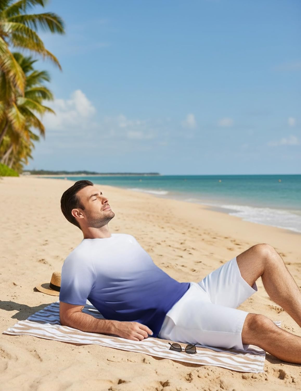 PINSPARK Workout Shirts for Men UPF 50+ Quick Dry Athletic Gym Tee Shirts Mens Short Sleeve Running Cooling Swimming T-Shirt - Image 7