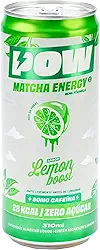 POW Green Energy, Lemonade | Push Matcha Energético | Energia Natural, Antioxidante, Cafeína, L-Teanina | 310ml