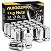 MIKKUPPA M14x1.5 Lug Nuts - Replacement for Chevy Silverado, Ford, GMC Aftermarket Wheel - 24pcs Chrome Closed End Bulge Acorn Aftermarket Wheel Lug Nut
