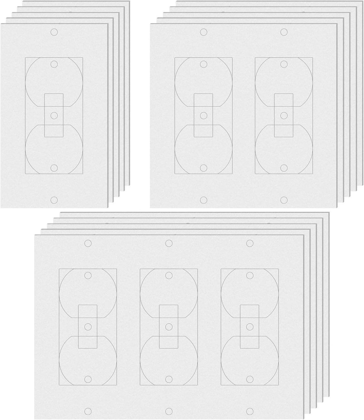 22 Pcs Outlet Insulation Pads EVA Foam Gasket for Wall Light Switch