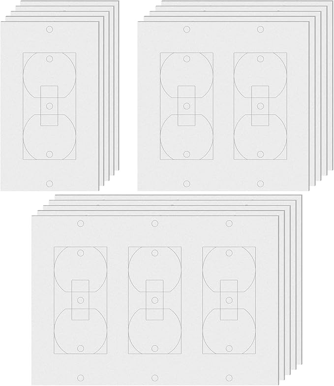 Amazon.co.jp 壁断熱ガスケット 長方形ウォールプレート コンセントシーラー ホワイト コンセント断熱フォーム 交換用 耐候