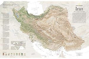 National Geographic Wall Map: Iran, Crossroads of History